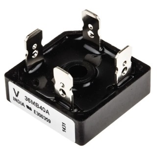 Vishay Bridge Rectifier 400 V 500 A, 4-Pin Single, Screw Mount, D-34 Package VS-36MB40A