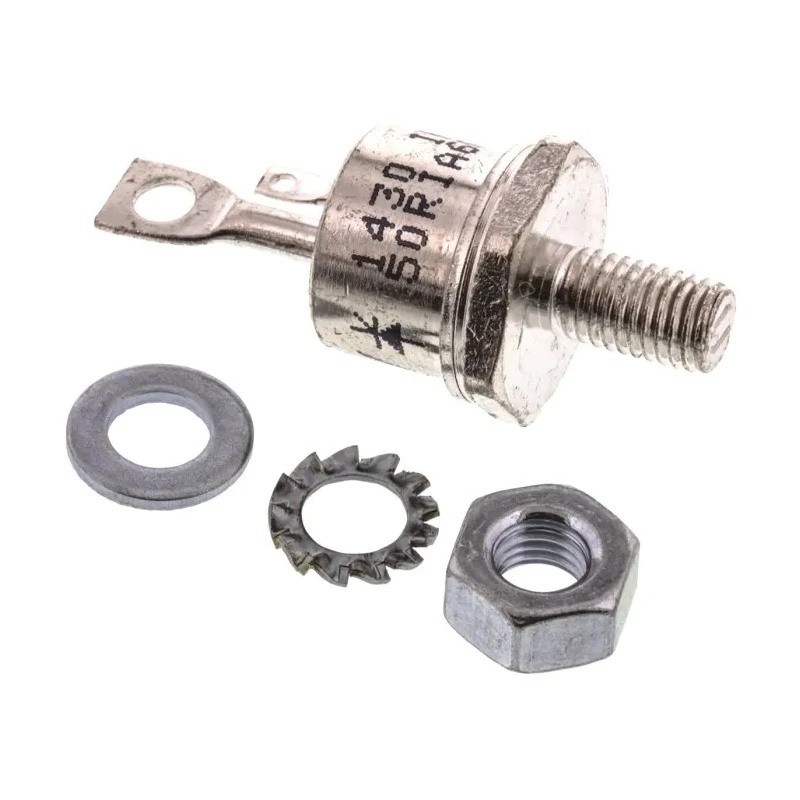 Vishay Thyristor 600 V, 50 A Rated Current, 100 mA Gate Trigger Current, 1.49 kA Surge Current, TO-65 Package VS-50RIA60