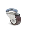 Guitel Hervieu Swivel Castor with Polyamide Wheel, 30 mm Diameter, 45 mm Height, 45 kg Load Capacity, Pressed Steel 2004000