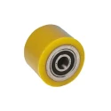 Guitel Hervieu Steel Yellow, Grey Trolley Wheel 75mm Diameter, 40mm Width, Bore 20mm, Load Capacity 300kg 23-040-075B20