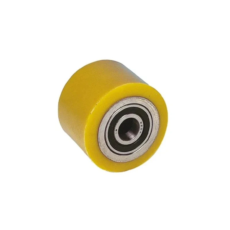 Guitel Hervieu Steel Yellow, Grey Trolley Wheel 75mm Diameter, 40mm Width, Bore 20mm, Load Capacity 300kg 23-040-075B20