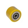 Guitel Hervieu Steel Yellow, Grey Trolley Wheel 75mm Diameter, 40mm Width, Bore 20mm, Load Capacity 300kg 23-040-075B20