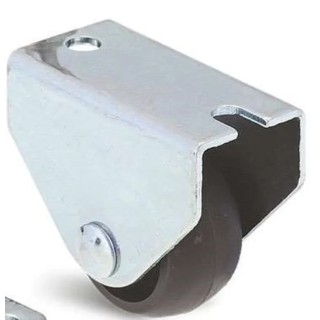Guitel Hervieu Fixed Castor, 12 kg Load Capacity, 25 mm Polypropylene Wheel, Pressed Steel Frame 300073
