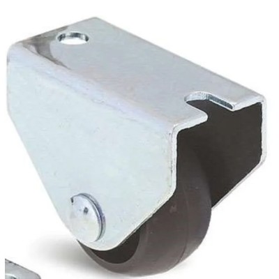 Guitel Hervieu Fixed Castor, 12 kg Load Capacity, 25 mm Polypropylene Wheel, Pressed Steel Frame 300073