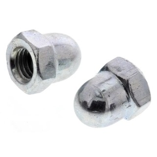 RS PRO Bright Zinc Stainless Steel Dome Nut Metric M5 DIN 1587 Grade A4 Right Hand Thread 10mm Overall Height 293-072