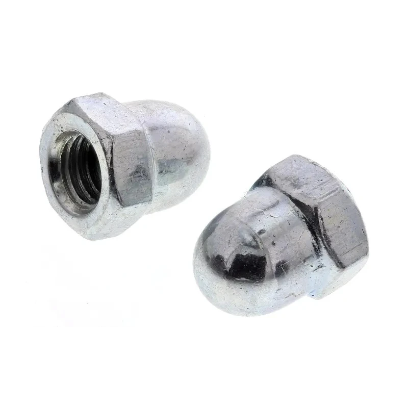 RS PRO Bright Zinc Stainless Steel Dome Nut Metric M5 DIN 1587 Grade A4 Right Hand Thread 10mm Overall Height 293-072