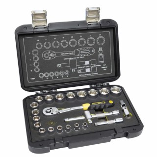 CK 23-Piece 3/8 in Standard Socket Set with 6 to 24 mm Sockets T4661