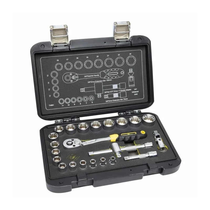 CK 23-Piece 3/8 in Standard Socket Set with 6 to 24 mm Sockets T4661