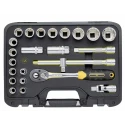 CK 24-Piece 1/2 in Standard Socket Set, Drive 1/2 in, Socket Sizes 10 to 32 mm T4662