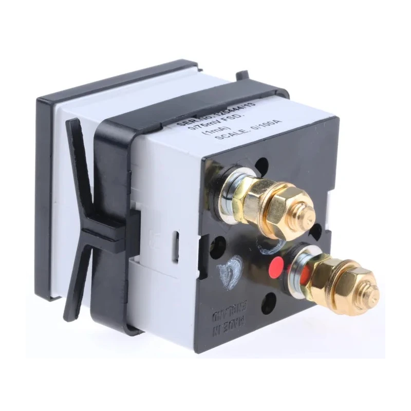 HOBUT Analogue Panel Ammeter 100 A DC, 48 mm x 48 mm, Class 1.5 Moving Coil D48MC
