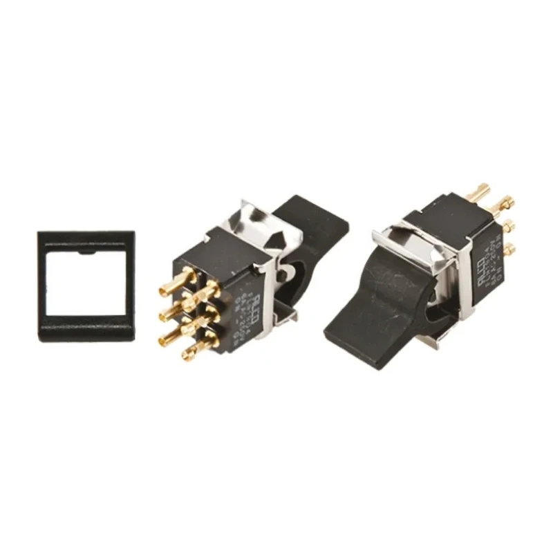 TE Connectivity DPDT Latching On-None-On Rocker Switch Panel Black Aluminium Housing FLN19BLACK04