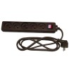 RS PRO 4 m 5 Socket Type E Extension Lead Power Strip 250V 16A Type E Sockets 296-264