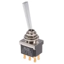 TE Connectivity Toggle Switch Panel Mount On-On DPDT Solder Terminal 12 V dc 115 V ac FTN79G04