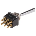 TE Connectivity Toggle Switch Panel Mount On-On DPDT Solder Terminal 12 V dc 115 V ac FTN79G04