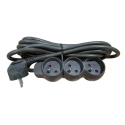 RS PRO 4 m 3 Socket Type E Extension Lead Power Strip, 250V 16A 296-270