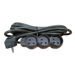 RS PRO 4 m 3 Socket Type E Extension Lead Power Strip, 250V 16A 296-270