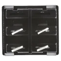 Arcolectric (Bulgin) Ltd DPST On-Off On-Off Rocker Switch Panel Aluminium Housing, IP66 Rated H8650VBAAK