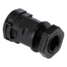 PMA Conduit Fitting Type Gerade/Type Straight 12 mm Nominal Size, Thread Size M16, Polyamide 6 Material, Black ALND-M162