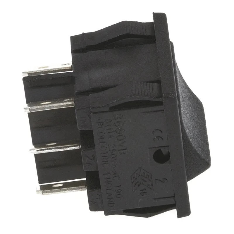 Arcolectric (Bulgin) Ltd Aluminium Housing DPDT On-On On-On Rocker Switch Panel 19.4 x 22 mm Cutout H8660VBAAB
