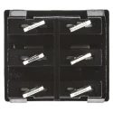 Arcolectric (Bulgin) Ltd Aluminium Housing DPDT On-On On-On Rocker Switch Panel 19.4 x 22 mm Cutout H8660VBAAB