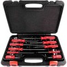 RS PRO Pozidriv and Slotted Standard Screwdriver Set, 10-Piece, Ergonomic Handles, Chrome Vanadium Steel, Model 228-4137