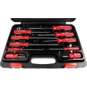 RS PRO Pozidriv and Slotted Standard Screwdriver Set, 10-Piece, Ergonomic Handles, Chrome Vanadium Steel, Model 228-4137