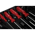 RS PRO Pozidriv and Slotted Standard Screwdriver Set, 10-Piece, Ergonomic Handles, Chrome Vanadium Steel, Model 228-4137
