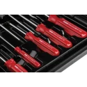 RS PRO Pozidriv and Slotted Standard Screwdriver Set, 10-Piece, Ergonomic Handles, Chrome Vanadium Steel, Model 228-4137