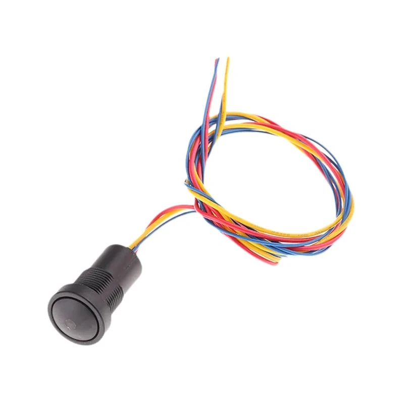 ITW Switches Illuminated Push Button Switch, Momentary, Panel Mount, 16 mm Cutout, SPST, Red LED, IP67, 250V AC 49-59311R