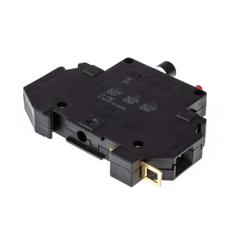 ETA Thermal Magnetic Circuit Breaker 2A Current Rating 1-Pole DIN Rail Mount 201-2A