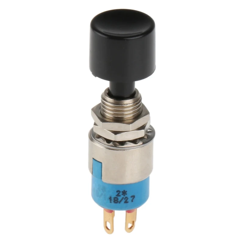 APEM 9000 Series Miniature Push Button Switch, Momentary, Panel Mount, 6.35 mm Cutout, SPDT, 30V DC 250V AC 9635CD+U482