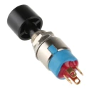 APEM 9000 Series Miniature Push Button Switch, Momentary, Panel Mount, 6.35 mm Cutout, SPDT, 30V DC 250V AC 9635CD+U482