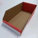RS PRO Cardboard Storage Bin 300 mm x 150 mm x 100 mm Red 228-1188