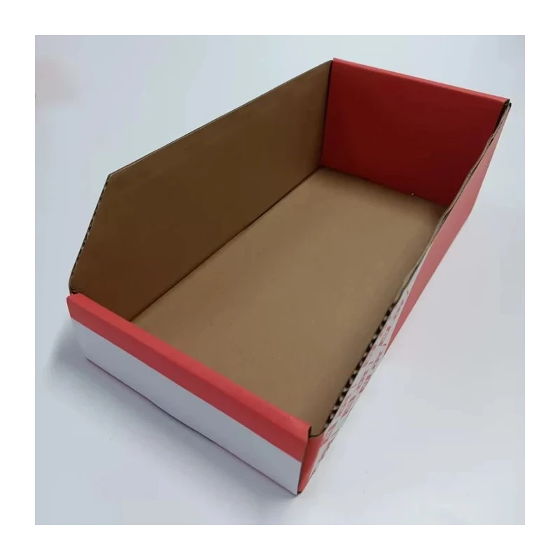 RS PRO Cardboard Storage Bin 300 mm x 150 mm x 100 mm Red 228-1188