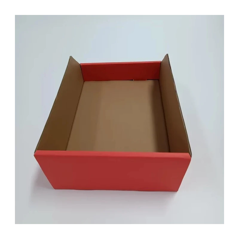 RS PRO Cardboard Storage Bin 300 mm x 200 mm x 100 mm, Red 228-1194