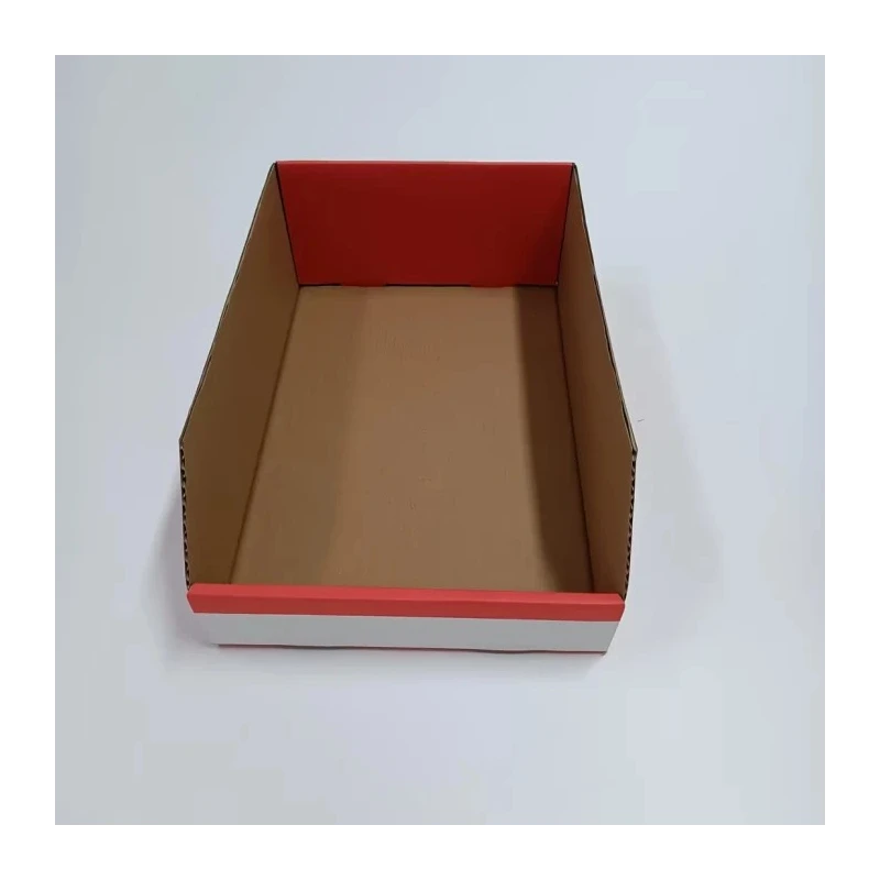 RS PRO Cardboard Storage Bin 300 mm x 200 mm x 100 mm, Red 228-1194
