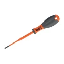 Klein Tools Insulated Screwdriver with 100 mm Blade, 3.5 mm Tip Width, Ergonomic Grip, VDE/1000V Approved, 190mm 32230INS