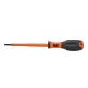 Klein Tools Insulated Screwdriver 3 mm Slotted Tip 100 mm Blade Length Ergonomic Grip 180 mm Overall Length 32229INS