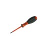 Klein Tools Insulated Screwdriver 3 mm Tip VDE 1000V Approved with Molded Grip 175mm Overall 32298INS