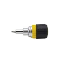 Klein Tools 5/16 in Slotted, Square Nut Driver, Phillips, Slotted Ratchet Screwdriver, 89mm Length Steel 32594