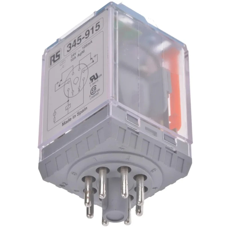 Releco Power Relay 24V AC Coil 10A Switching Current DPDT MRC Series Plug-In Model C2-A20X / AC 24V