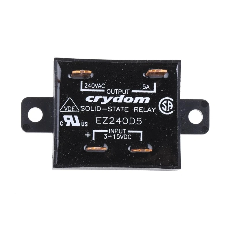 Crydom EZ Series Solid State Relay 5 A Load Panel Mount 280 V Load 15V dc Control EZ240D5
