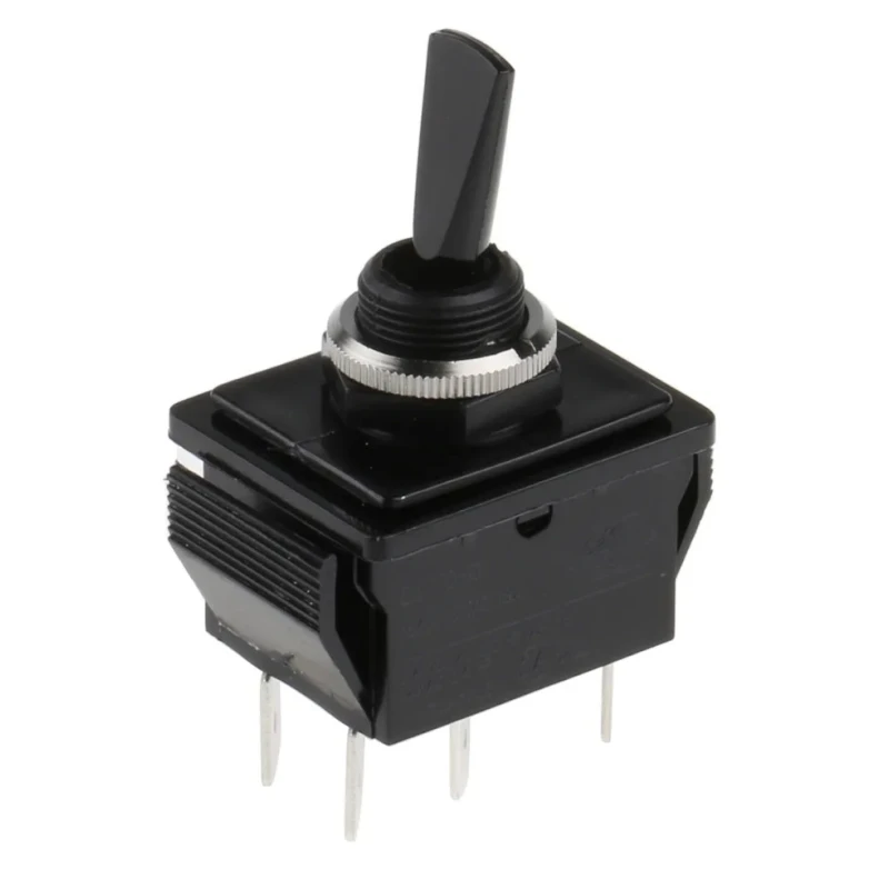 Arcolectric (Bulgin) Ltd Toggle Switch, Panel Mount, On-Off-On DPDT, Tab Terminal, 250 V ac C1770HOAAF