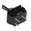 Arcolectric (Bulgin) Ltd Toggle Switch, Panel Mount, On-Off-On DPDT, Tab Terminal, 250 V ac C1770HOAAF