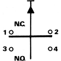 Saia-Burgess Push Button Contact Block 250V AC, 1 CO, 5A Current Rating TH593566000
