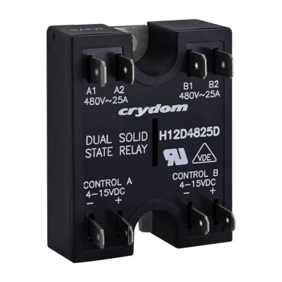 Crydom D2 Series Solid State Relay Panel Mount 25A Load 280V Load 15V Control D2425D