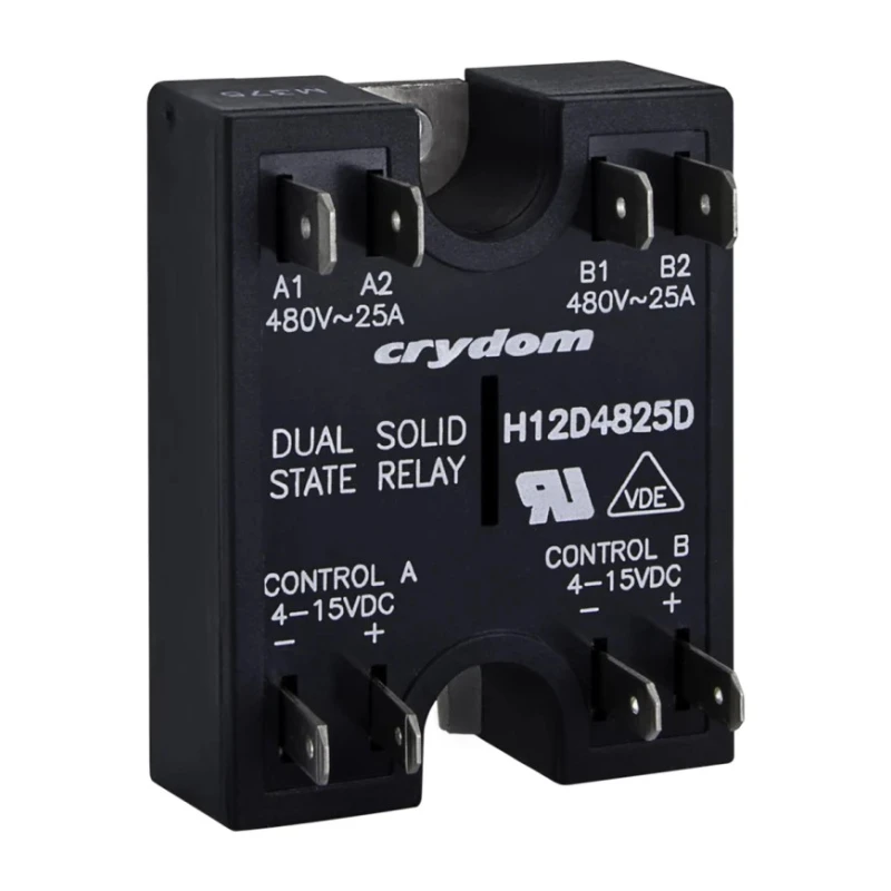 Crydom D2 Series Solid State Relay Panel Mount 25A Load 280V Load 15V Control D2425D