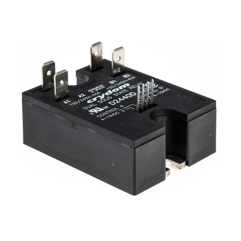 Crydom D2 Series Solid State Relay Panel Mount 40A Load 280V Load 15V Control D2440D