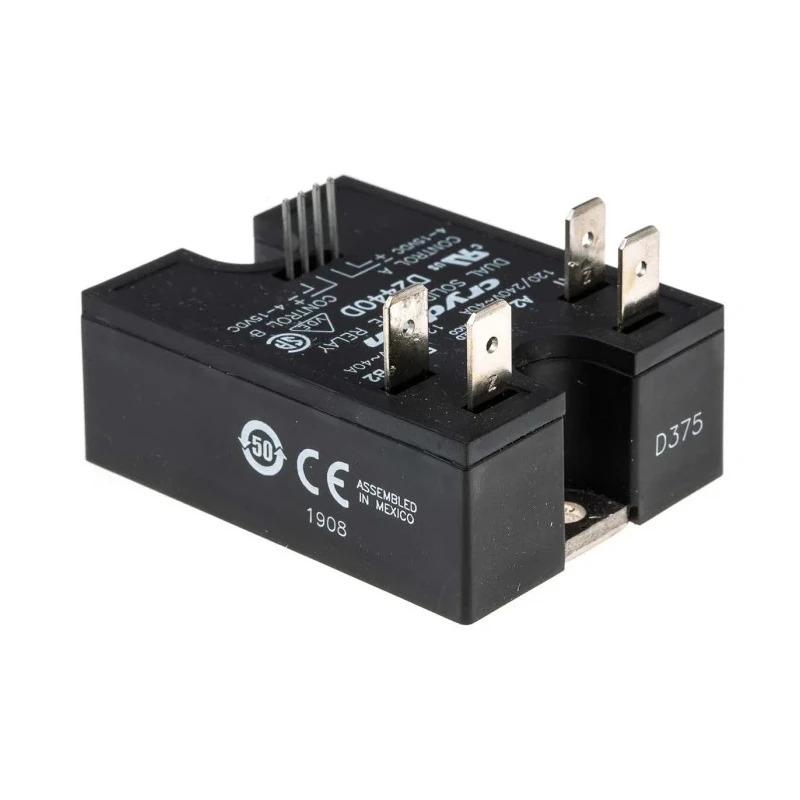 Crydom D2 Series Solid State Relay Panel Mount 40A Load 280V Load 15V Control D2440D