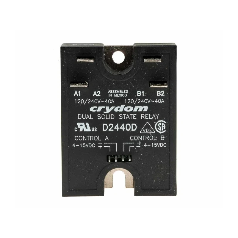 Crydom D2 Series Solid State Relay Panel Mount 40A Load 280V Load 15V Control D2440D